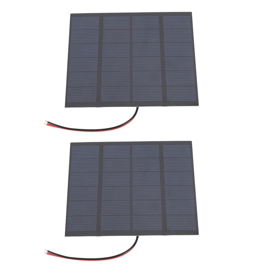 2PCS 1.5W 6V Small Solar Panels Monocrystalline Silicon DIY Solar Charging Panel for Phone Tablet