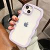 Модный милый прозрачный волнистый чехол для телефона iPhone 14, чехол для iPhone 11 12 13 14 Pro Max XR XS Max X 7 8 14 Plus, прозрачный чехол