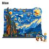 Creative Art Famous Paintings, Starry Night Building Blocks Set, Construction Educational Magic Toys, Party Home Decoration, Bir