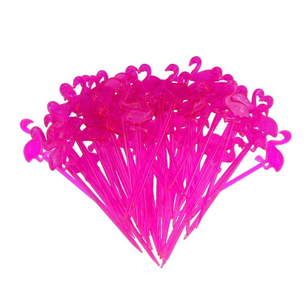 Экологичные Фламинго Декоративные Многоразовые Коктейльные Шпажки Закуски Шпажки Зубочистки Необычные Палочки