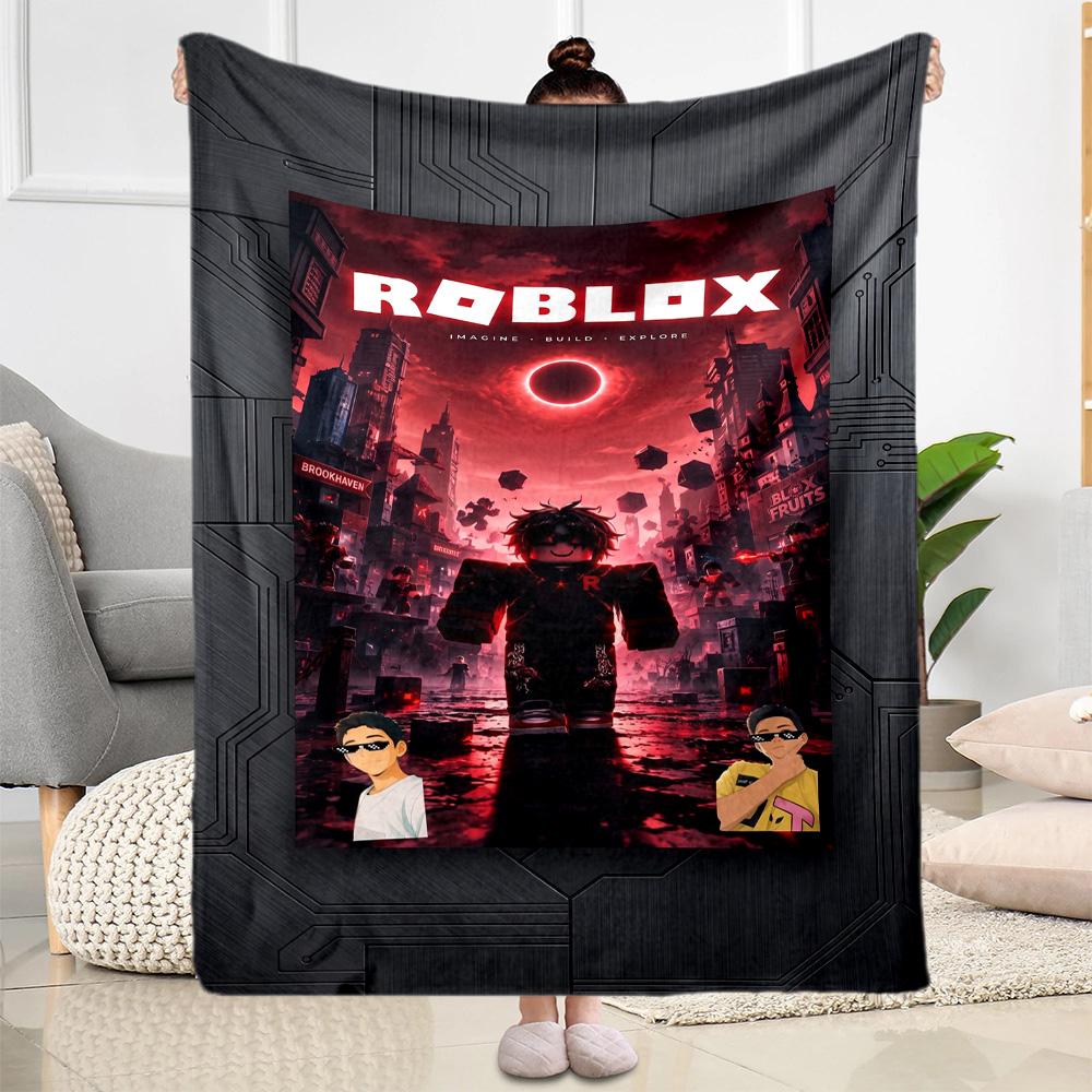 Roblox 103 Blanket Soft Warm Cozy Great for Chair Sofa Seaside Four Seasons Universal Warmthful Decor Ideal Gift For Birthday Valentine'S Day