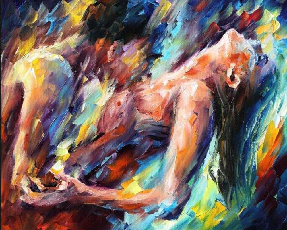 5D Алмазная вышивка Сексуальная полная круглая Алмазная мозаика Рукоделие DIY Вышивка крестиком Алмазная картина Обнаженная сексуальная пара танцор