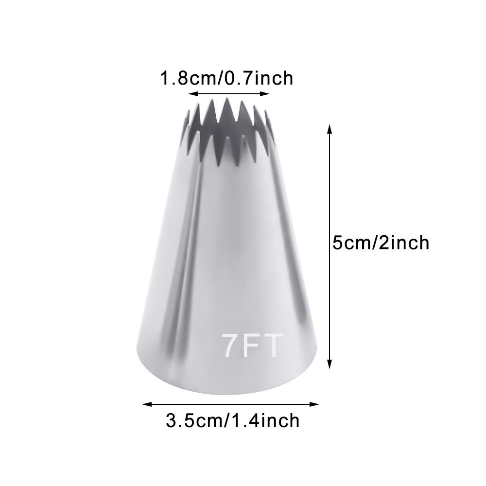 3 шт. зубчатые насадки для глазури в виде тюльпана, насадки из нержавеющей стали для крема, кондитерские насадки, мешки, инструменты для украшения торта и кексов