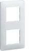 Plaque - Essensya - WE406 - Blanc - Polycarbonate - 2 Postes - Entraxe 57 Mm