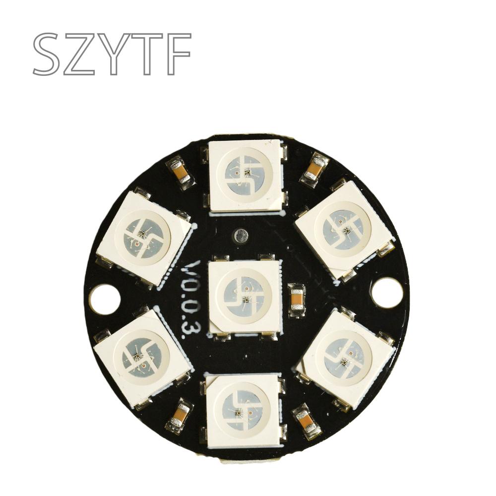 1-100 ШТ. 7-битное RGB LED Кольцо WS2812B – 5050 Полноцветный Пиксельный Круг для Arduino NeoPixel