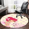 1pc Princess Strawberry3 Carpet, Round Rug, Comfortable, Suitable for Entryways, Living Rooms, Office, And Bedrooms, Christmas Decoration