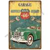 Металлическая табличка Route 66, металлический плакат, жестяная табличка, настенные плакаты, винтажный ретро-эстетический декор комнаты, настенное искусство, украшение