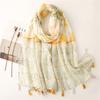New Autumn and Winter Women Scarf Shawl Cotton Linen Feeling Tassel Pashmina Muslim Hijab Wrap Lady Viscose Scarf