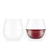 BODUM FYN Finn Double-Walled Aroma Glasses, 600ml, Set of 2, Insulates Against Cold and Hot Drinks, Double-Walled, Heat-Resistant, Microwave, Oven,