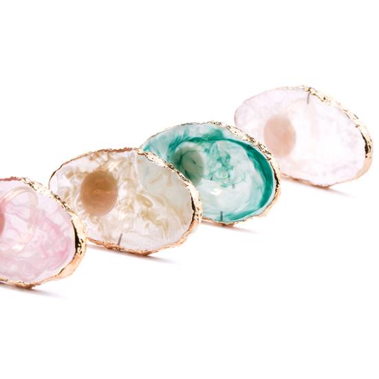 Смола Нейл-арт Кольцо для пальца Тарелка Гель-лак Крем Держатель Палитра для смешивания цветов