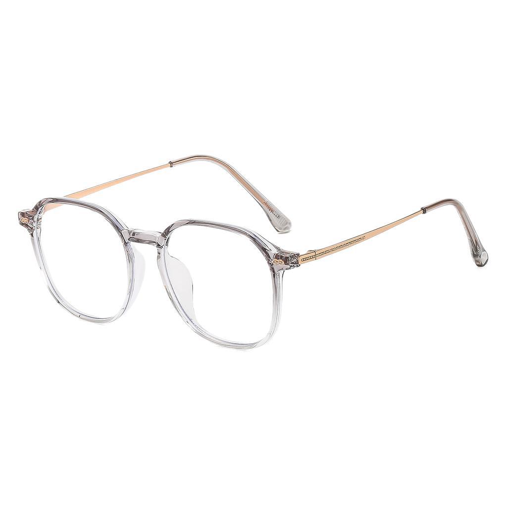 Ultra-light square and round face myopia glasses women's anti-blue light radiation can be matched with degrees of plain face artifact to show a small