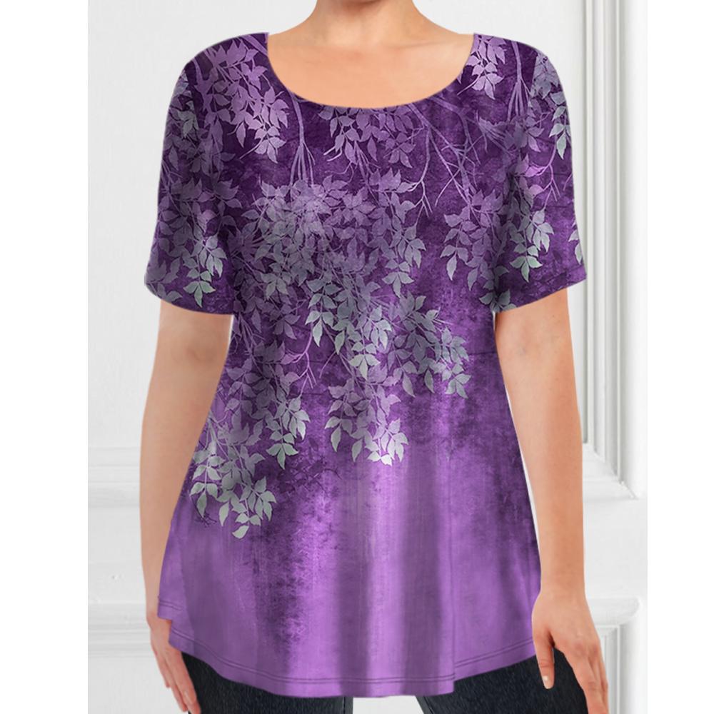 Новая женская футболка большого размера, футболка с 3d принтом, пуловер с круглым вырезом, топы с короткими рукавами, свободные женские футболки с большим контуром
