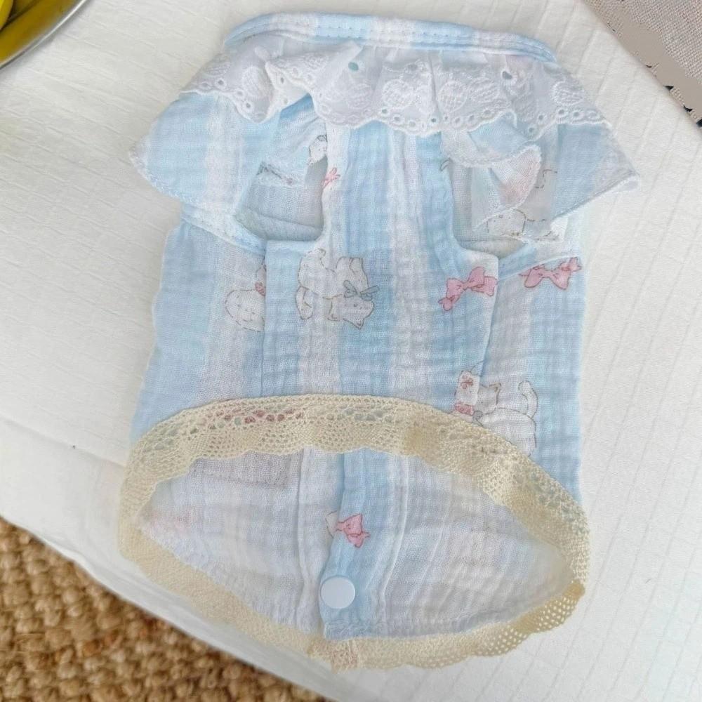 Soft Dog Cooler Clothes Cotton Puppy Skirt Cute Summer Pet Costume Pets