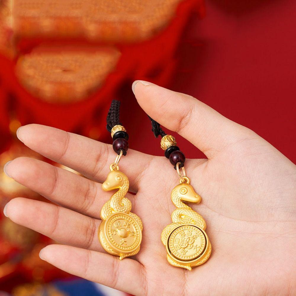 2 шт. Брелок в виде змеи по знаку зодиака, привлекающий удачу, приносящий удачу, подвеска для сумки, украшение, подарки на удачу