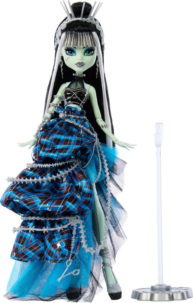 Monster High Frankie Stein Originally Doll with Deconstructed Gown and Accessories Doll, Sculpted, Style-Stitched Collector's Sewing-Inspired