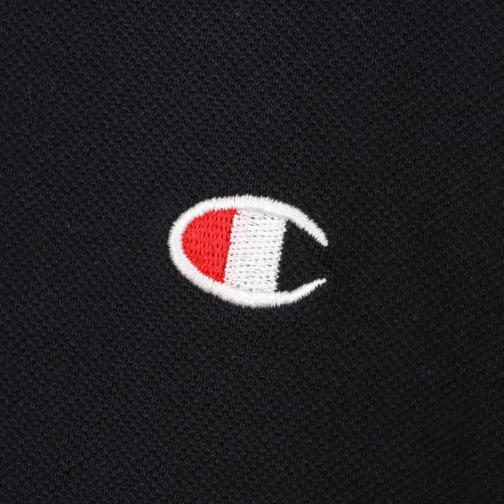 Champion Polo Шорты Поло Одноточечное Поло с коротким рукавом 2XL Футболка, Рукав, 100% Хлопок, Вышитый, Логотип, Футболка, Базовый, C3-Z358Z, Мужской, Черный,