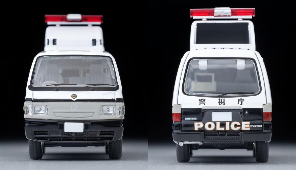 Tomica Limited Vintage Neo Mazda Bongo Brony Van Guidance Sign Vehicle Metropolitan Police Department Completed Product 1/64 LV-N309a