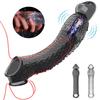 Penis Sleeve Extensions Condom Male Enlargement Delay Vibrators Clits Massager Cock Ring Vibrating Penis Cover Sex Toys For Men