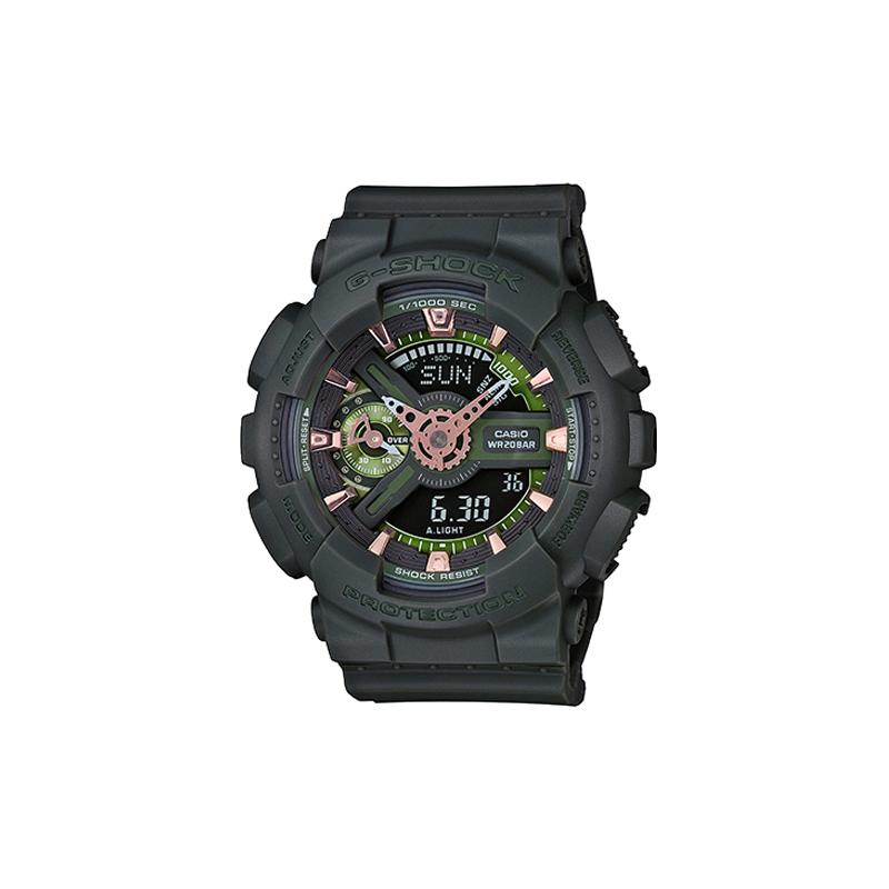 Casio Серия LCD/Стрелочный Двойной Дисплей Модная и Яркая Уличная Классика Стрелочный Двойной Дисплей Циферблат Спортивные Водонепроницаемые Кварцевые GMA-S110CM-3A