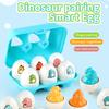 6Pcs Eggs Toy Montessori Dinosaur Matching Eggs Toy Educational Sensory Development Toy for Toddlers