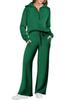 2023 Spring/Autumn Casual Sports Zipper Hoodie & Wide-Leg Pants Set