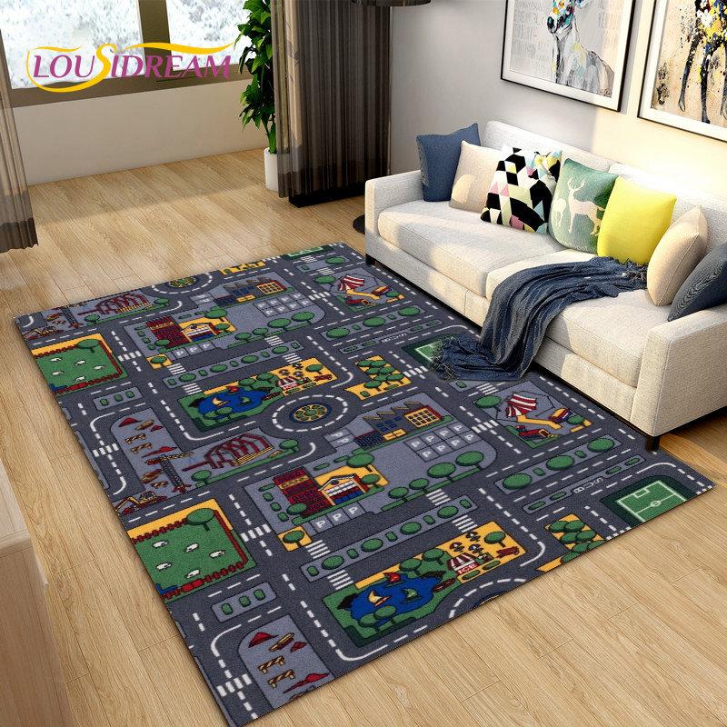 Детский детский игровой коврик, коврик для игровой комнаты, большой ковер для гостиной, спальни, ванной комнаты, нескользящий напольный коврик