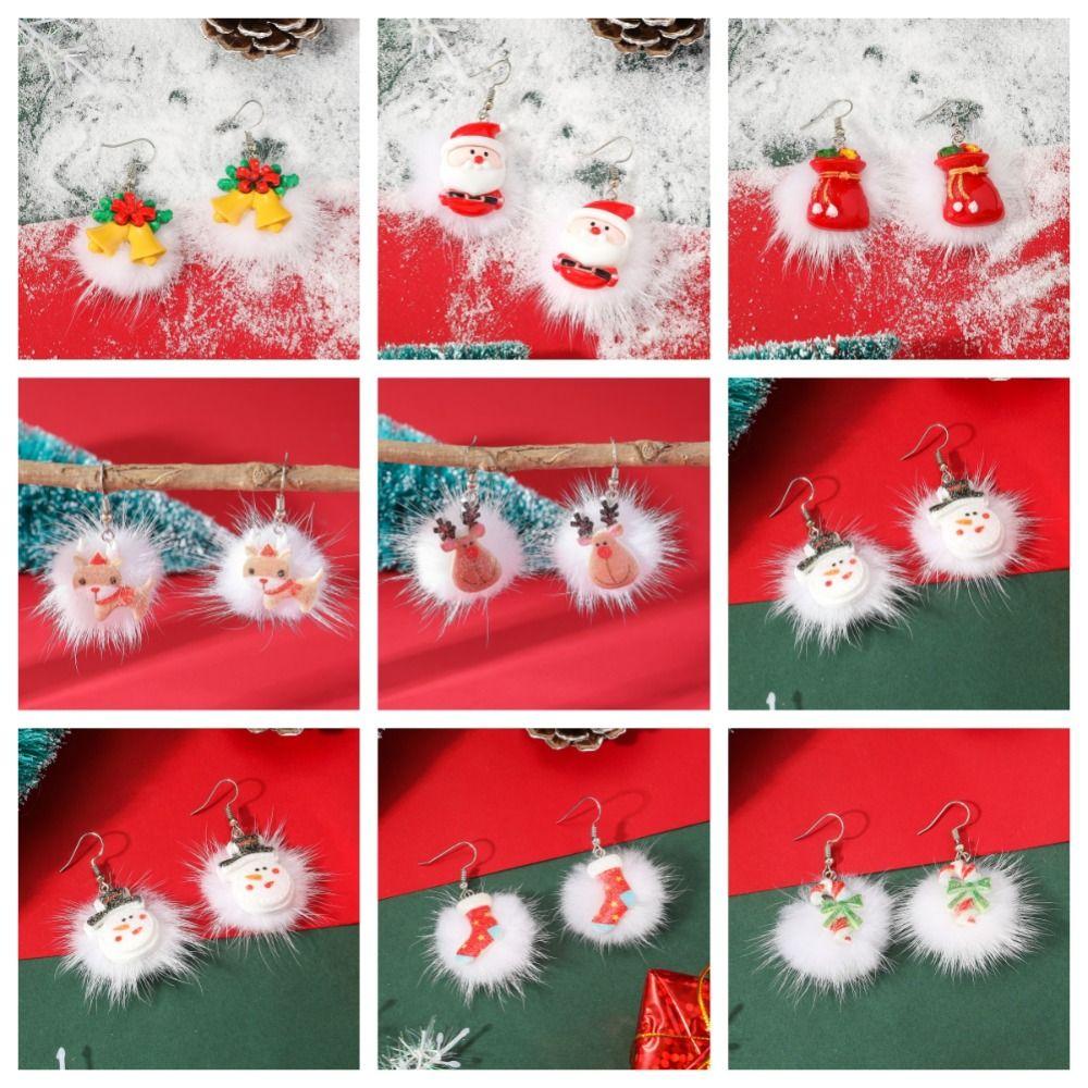 Christmas Stocking Merry Christmas Earrings Christmas Bell Xmas Earrings Studs  Girls