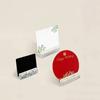 Marble Texture Desktop Business Card Holder Creative Design Postcard Calendar Stand  Business Use