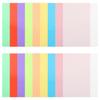 Tofficu Colored Cellophane Colored Cellophane PVC Craft Craft Transparent 8 Set of 18 Sheets, Cellophane, Material, Durable, Packing, Wrapping, DIY,