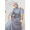 424-1aerobin Hijab Dress Gray