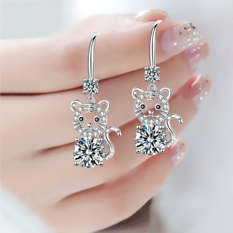 Серьги женские Senior Sense Zodiac Tiger Серьги длинные Senior Sense Temperament Ear Hooks