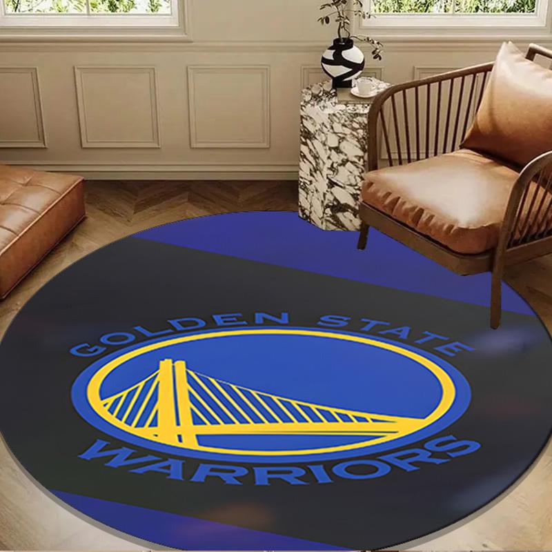 Golden State Warriors Poster Round mat, Anti-slip Circle Carpet Chair rug For livingroom,Bedroom, doormat home decor Gift Christmas Gifts