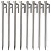 Soomloom Forged Set ALUSH Solid Stake Aluminum Alcay Integrally Formed High Strength Trap Construction Tool 8 Piece Peg Set Peg/Peg