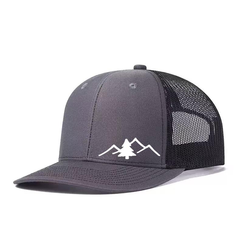 Регулируемая бейсболка с принтом дерева, классическая Snapback, кепка для папы, дышащая сетчатая кепка-тракер, солнцезащитная кепка для гольфа, рыбалки, активного отдыха