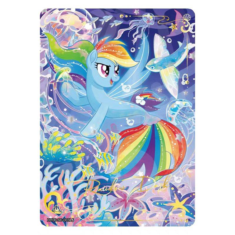 Genuine My Little Pony Card Friendship Eternal 6 7 8 Huiyue Series SC SLR SGR UR Cute Princess Anime Collectible Cards Toy