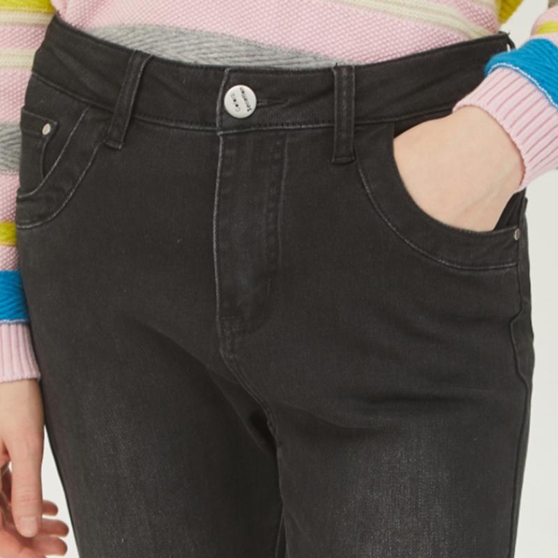  Benetton  Benetton Pocket Point Straight Fit Denim Pants Badpa3411 Bk