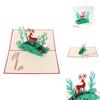Изысканная 3D поздравительная открытка с дизайном рождественского оленя, идеально подходящая для дней рождений и вечеринок
