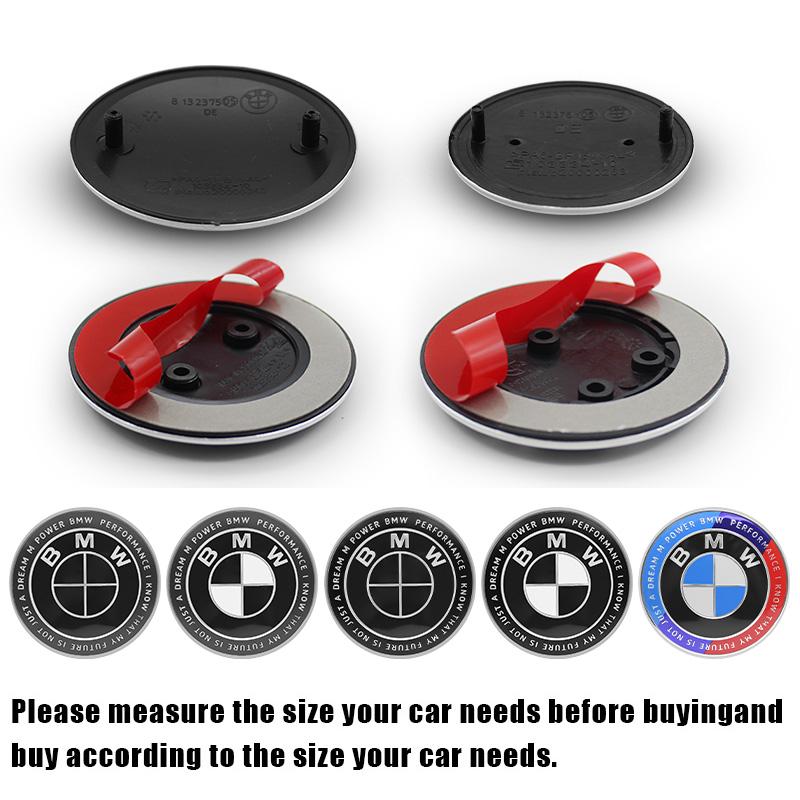 82/74MM Front Hood Emblem Trunk Rear Badge Logo For BMW E46 E90 F30 F10 F20 G20 E87 E60 E63 F01 F02 G14 E83 X5 Car Accessories