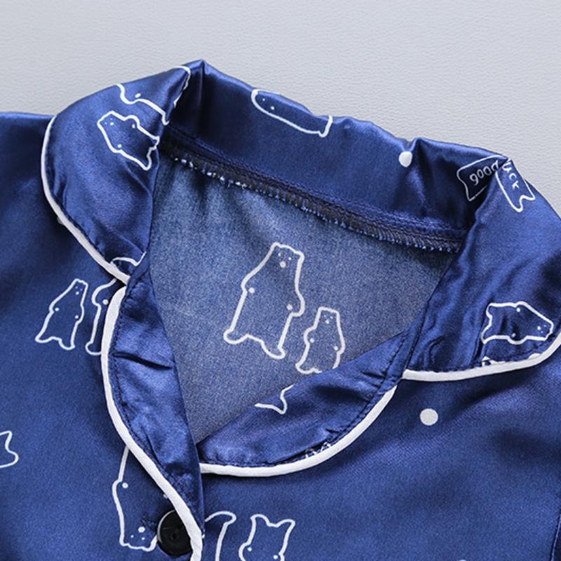 Детские пижамы, летняя футболка с короткими рукавами + шорты, повседневный комплект, детские пижамы, пижамы для мальчиков и девочек, детские пижамы, одежда для сна от 1 до 6 лет