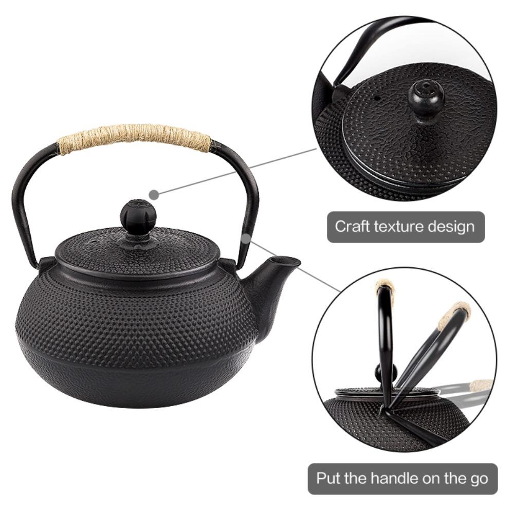 With Stainless Steel Infuser Cast Iron Pot Teapot Boiling Water Kettle Oolong Tea
