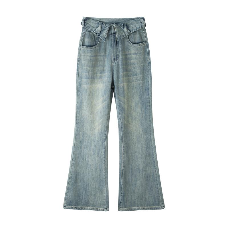 Бархатные джинсы для женщин зимой, супермягкие джинсы в пол в американском стиле для женщин зимой, а также расклешенные брюки из бархата для женщин зимой