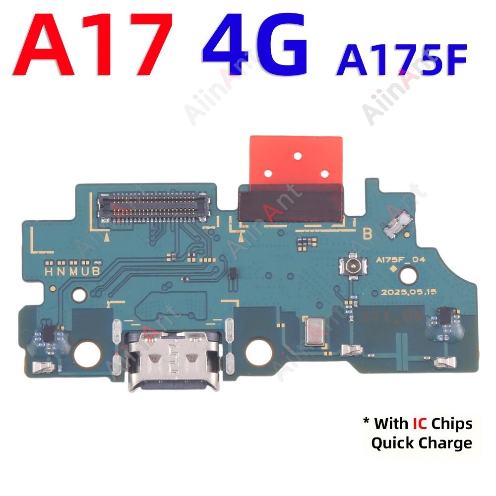 Плата порта зарядки USB-дока, разъем, шлейф зарядки для Samsung Galaxy A17 A16 A15 A14 A175F A145P A156B US EU 4G 5G