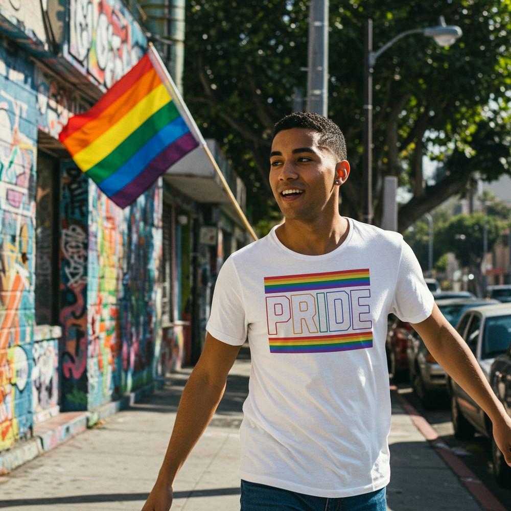 Радужная футболка 'PRIDE' для ЛГБТК, Подарок для защиты прав геев, Одежда за равенство, Топ 'Любовь есть Любовь'