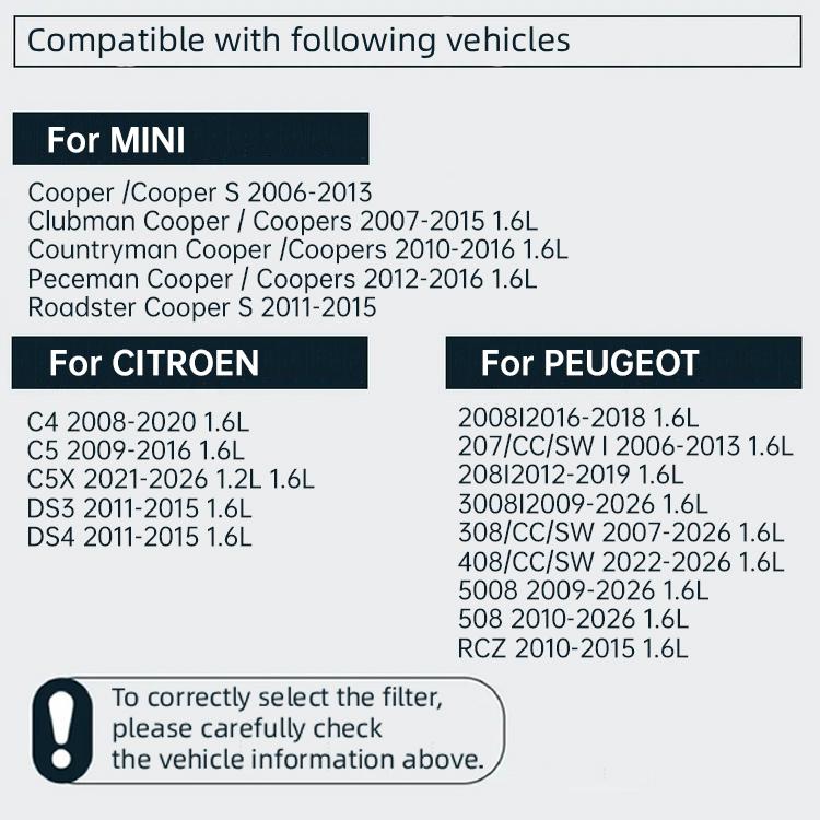 For PEUGEOT 207 3008 308 RCZ 1.6 CITROEN Grand C4 Picasso DS4 Air Filter 1444TT 13717568728 MANN C36003 MA9830
