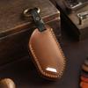 Leather Car Key Cover Fob Case Shell for Kia Picanto Sorento MQ4 Carnival KA4 Morning K5 Carens EV9 Seltos 2024 2025
