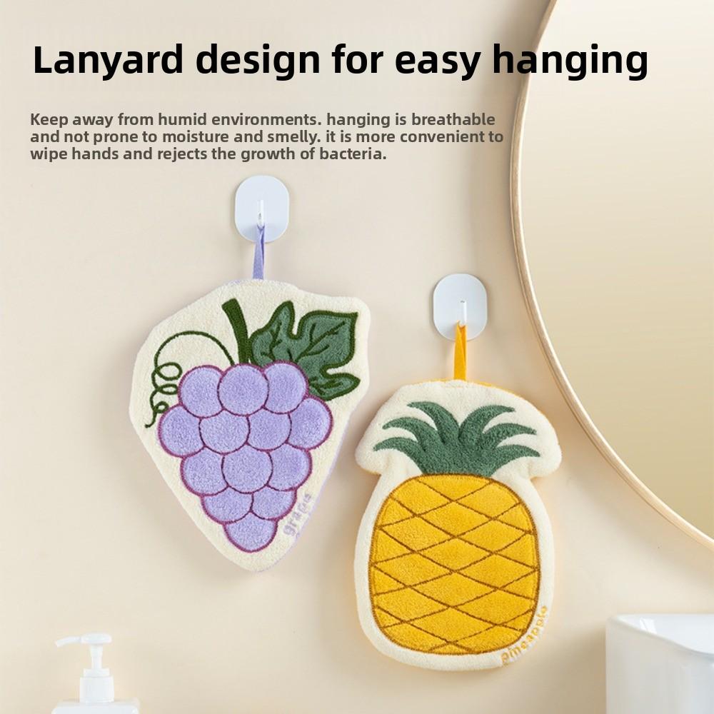 Cartoon Bathroom Kerchief Hanging Kitchen Rags Cute Washcloth