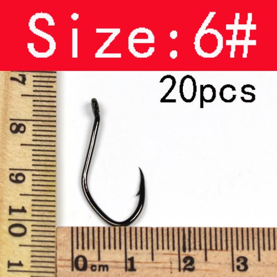 20 шт. крючок для сома из высокоуглеродистой стали, рыболовные крючки для сома с колючками, крючок 3/0 2/0 1/0 6 8