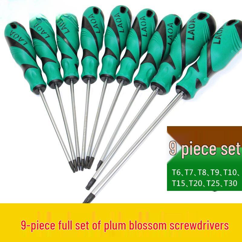 Набор магнитных шестигранных отверток Plum Blossom с насадками T15, T20, T25, T30