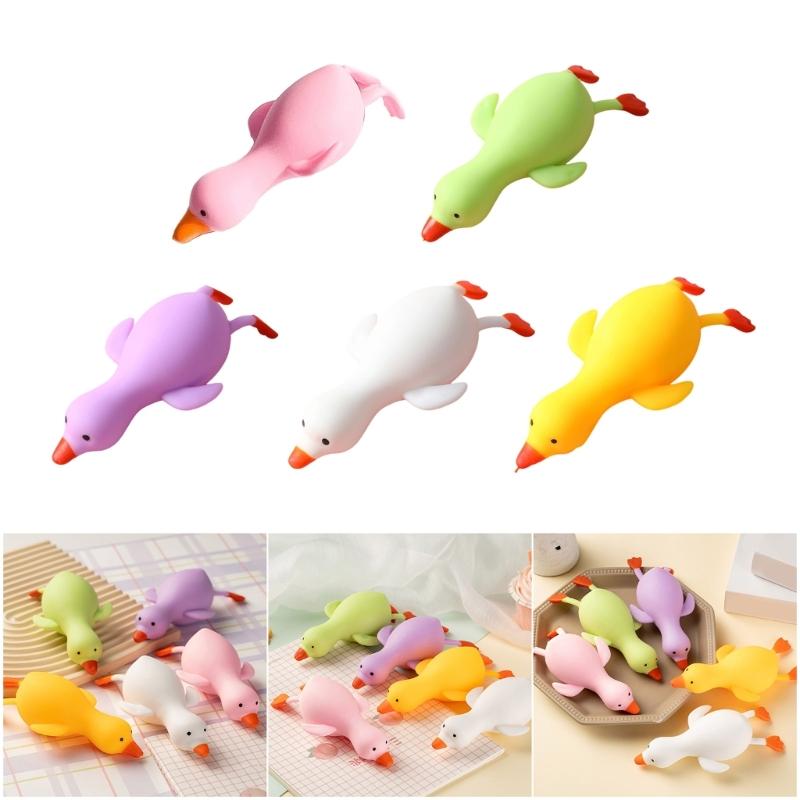 Adorable Duck Shaped Adorable Sensory Toy For Stress Anxiety Relief Safe Durable Silicone Material Kids Adults Gift