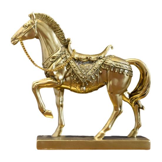 Реалистичная фигурка лошади, ручная работа, статуэтка пони из смолы, имитация скульптуры сельскохозяйственного животного, для дома, офиса, рабочего стола